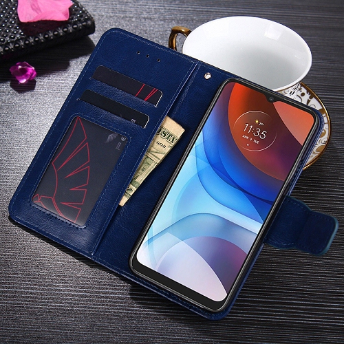 TopSave Leather Folio Flip Wallet w/Magnetic Clip Card Slot Holder Case For Google Pixel 9, Google Pixel 9 Pro 6.3", Navy Blue