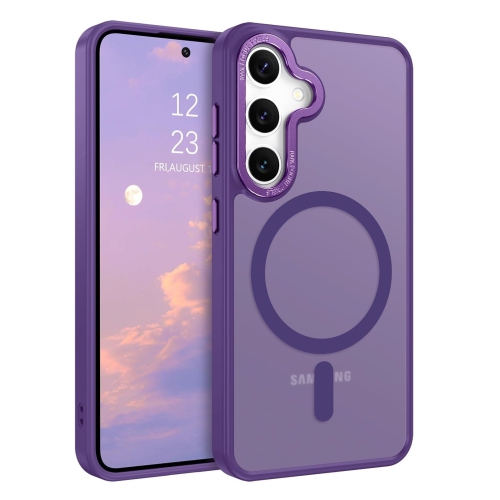 CC  Topsave Strong Magnetic Compatible \w Magsafe, Translucent Matte Slim Protective Case \w Raised Camera Lens And Metallic Trim for Samsung Galaxy