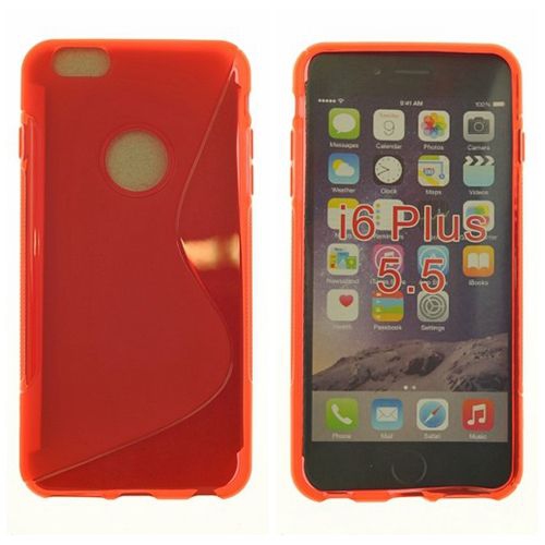 Iphone 6 Plus, Iphone 6s Plus S Line Design Soft Case, Red