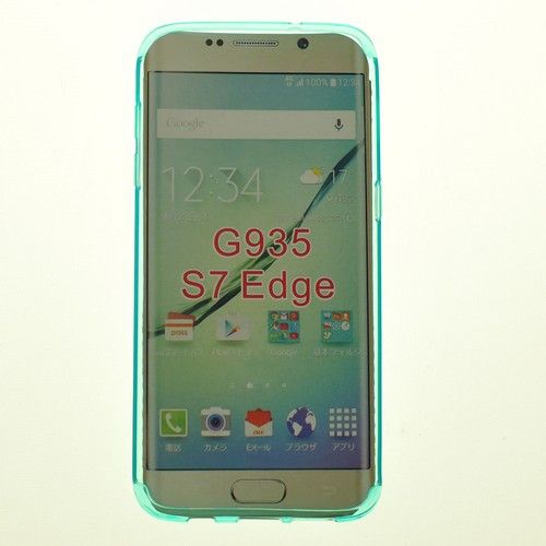 Solde final TopSave! Étui souple pour Surface lustrée pour Samsung S7 Edge, sarcelle