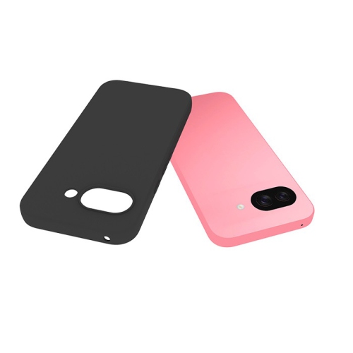 TopSave – Étui protecteur en gel souple, dos mat en TPU avec pare-chocs lustré pour Google Pixel 9a 6,3&nbsp;po, noir