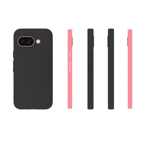 TopSave – Étui protecteur en gel souple, dos mat en TPU avec pare-chocs lustré pour Google Pixel 9a 6,3&nbsp;po, noir