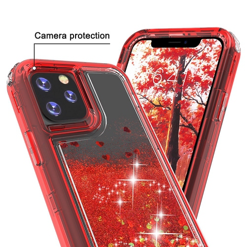Bling Sparkle Defender Case For Iphone 11 Pro, Red