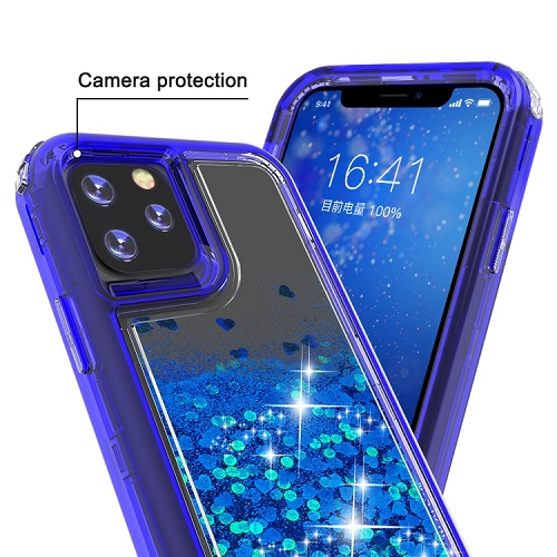 Bling Sparkle Defender Case For Iphone 11 Pro, Blue