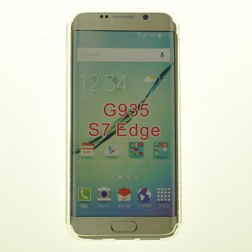 Étui souple pour surface brillante Samsung S7 Edge, transparent