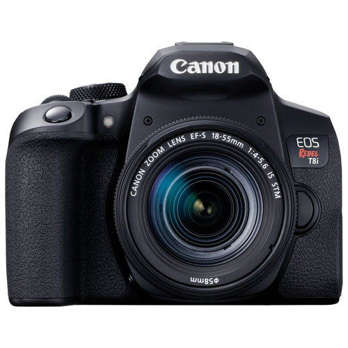 Appareil photo reflex numérique EOS Rebel T8i de Canon avec objectif IS STM 18-55 mm