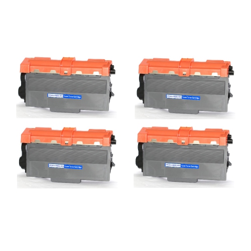 Printer Solution Brand New Compatible 4 Pack Brother TN750 Black Toner Cartridge