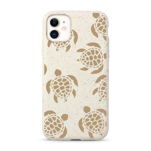 Fitted Soft Shell Biodegradable Case for iPhone 11 from Hoola Boutique - Sea Turtles Biodegradable
