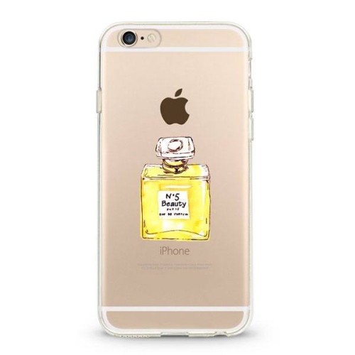 Fitted Soft Shell Transparent Case for iPhone 6/6S from Hoola Boutique - Chanel N5 Perfume
