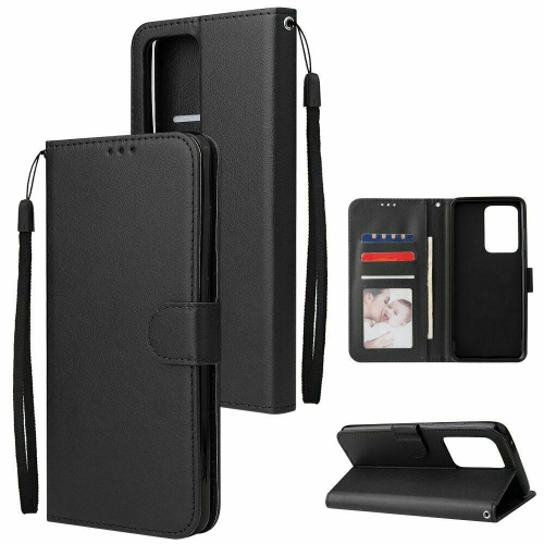 【CSmart】 Magnetic Card Slot Leather Folio Wallet Flip Case Cover for Samsung Galaxy S20 Ultra, Black