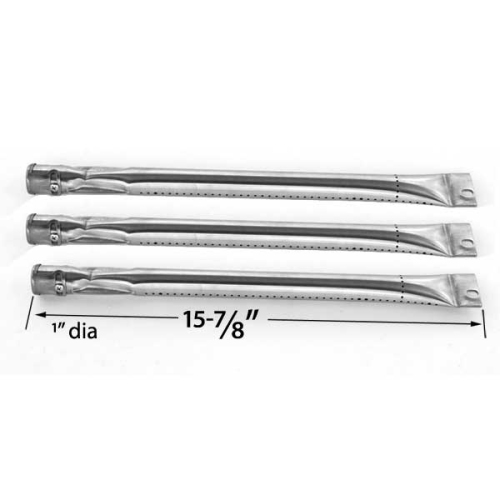 Grill Burner Replacement for Brinkmann, Charmglow, Charmglo, Uniflame Grill Models - 3 Pack