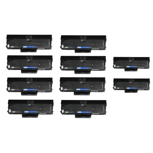 Printer Solution Brand New Compatible 10 Pack Samsung MLT-D101S Black Toner Cartridge