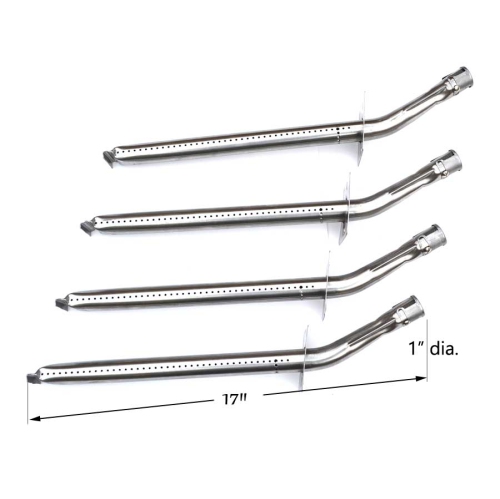 Grill Parts Zone Grill Burner for Vermont Castings and Jenn Air JA461, JA461P Gas Barbecue Grills, 17 inch, 4-Pack