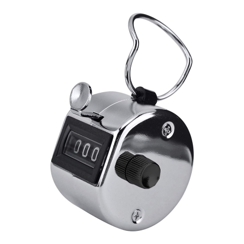 axGear Tally Counter Hand Held 4 Digit Number Manual Clicker Plam Size Handy