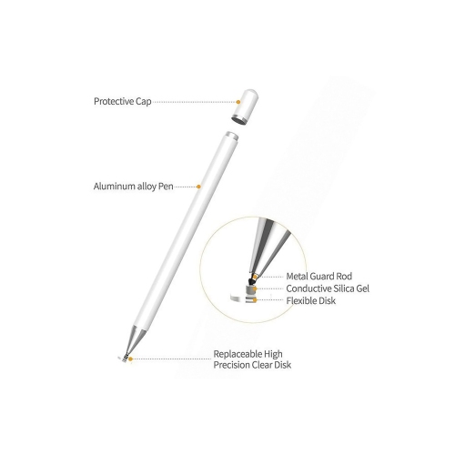 axGear Universal Capacitive Touch Screen Pen For All Tablet Smart Phone Stylus White