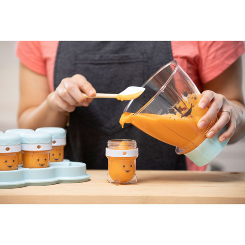 NutriBullet Baby Food Prep System 0.9L 200-Watt Blender - Matte White/Blue
