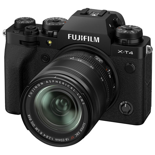 Fujifilm X-T4 Mirrorless Camera with 18-55mm Lens Kit - Black