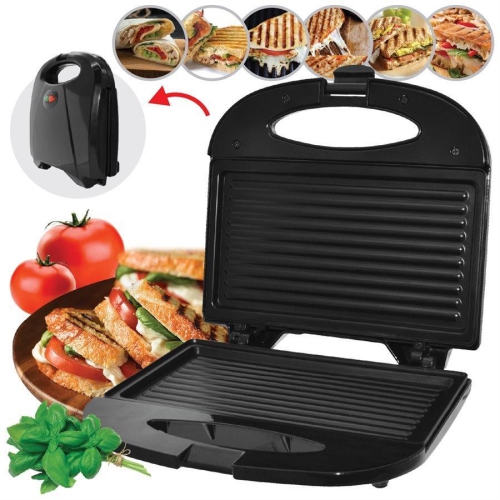Hauz APM319 - Non-stick, Lightweight and Compact Panini Press, Black