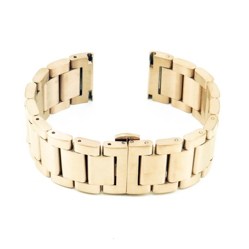 StrapsCo Stainless Steel 22mm Watch Bracelet for Samsung Galaxy Watch 46mm - Yellow Gold
