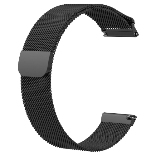StrapsCo Stainless Steel Milanese Mesh Watch Band Strap for Samsung Galaxy Watch Active - Black