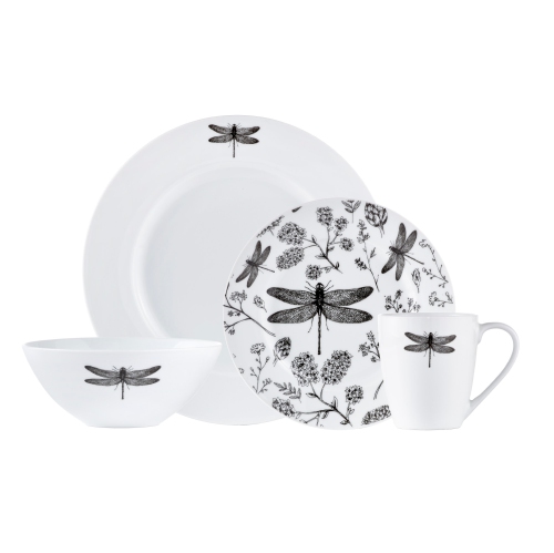 Image 1 of 1.. Dragonfly 16PC Dinnerset