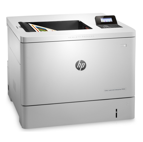 HP  Refurbished (Good) Color Laserjet Enterprise 553 M553N M553 Laser Printer B5L24A USB Connection, Network Duplex, With Existing Toner