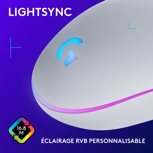 Logitech G203 LIGHTSYNC 8000 DPI Optical Gaming Mouse - White