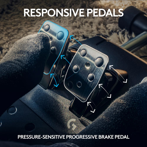 Volant de course G923 True Force de Logitech pour PlayStation 5/PC - Noir