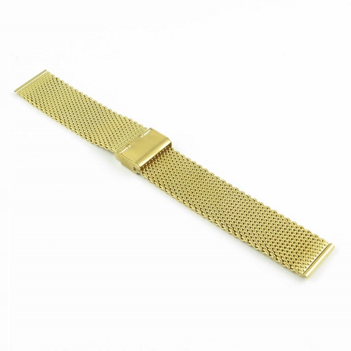 STRAPSCO  Milanese Mesh Watch Band Strap for Lenovo Hw10 Bluetooth Watch - Gold In Yellow