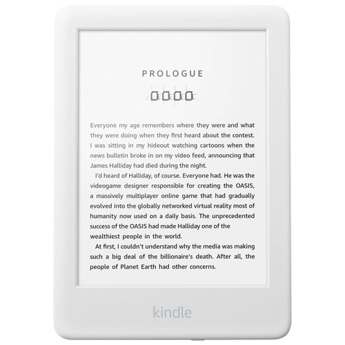 Liseuse numérique à écran tactile de 6 po et éclairage frontal Kindle d'Amazon - Blanc