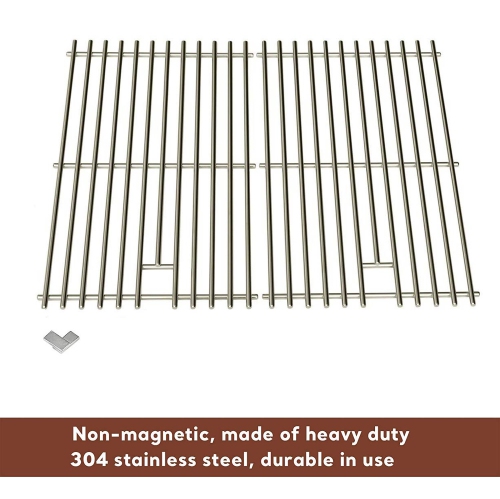 Stainless Cooking Grates for Master Chef G45301, G45302, G45303, G45304, G45306, G45306LP, G45307, G45307N Gas Models