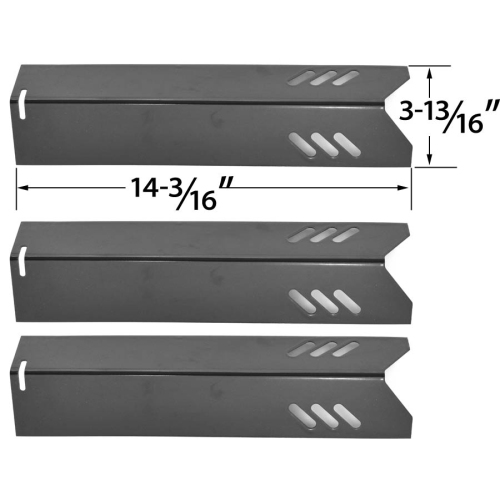 GRILL PARTS ZONE  Porcelain Heat Plate for Uniflame GBc1030W, GBc1134W, GBc1205W, GBc1305W-U, GBc1405Sp, GBc1406W Models - 3Pk