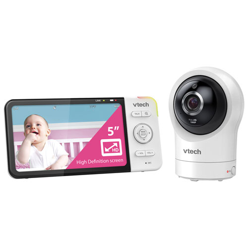 VTech 5" Wi-Fi Video Baby Monitor w/ Night Vision & 2 Way Communication & Pan/Tilt