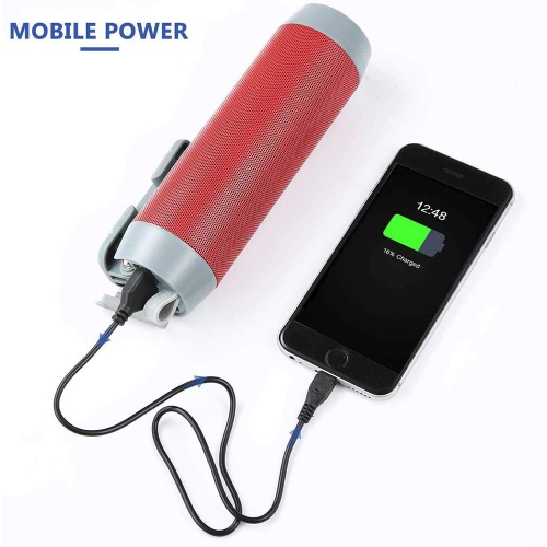 Stimula Lifestyle HD Soul Multifunction Portable Bluetooth Wireless Splash proof Speaker Apple Iphone Samsung Android, Selfie Stick, USB Bank Charger