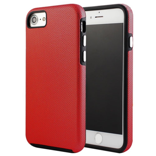 CSMART  【】 Slim Fitted Hybrid Hard PC Shell Shockproof Scratch Resistant Case Cover for Iphone 5 / 5S / Se In Red