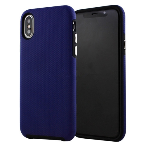 Étuis Coque Hybride Rigide Antichoc et Résistante aux Rayures pour iPhone Xs Max, Bleu Marine