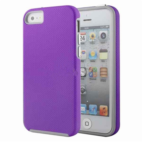 【CSmart】 Slim Fitted Hybrid Hard PC Shell Shockproof Scratch Resistant Case Cover for iPhone 6 / 6S, Purple