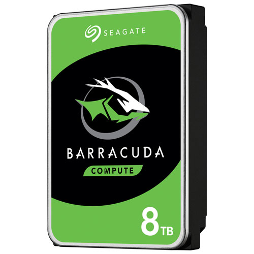 Disque dur interne SATA 3,5 po 8 To 5400 tr/min BarraCuda de Seagate pour PC