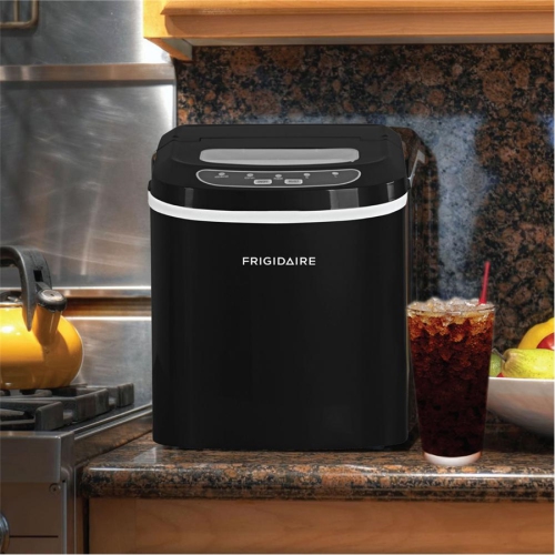 Frigidaire EFIC101-BLK - Compact Ice Maker, 1.8 pound Capacity, Black