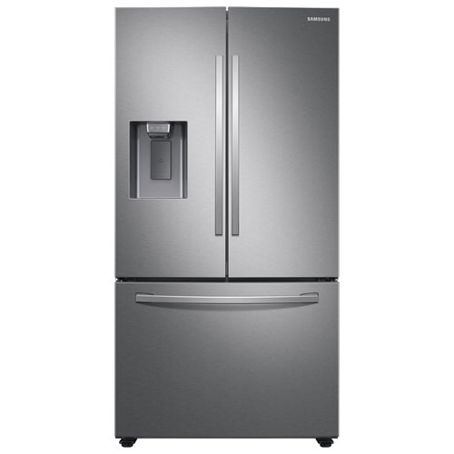 Réfrigérateur 2 portes 27 pi³ 36 po avec distributeur glaçons/eau de Samsung - Inox