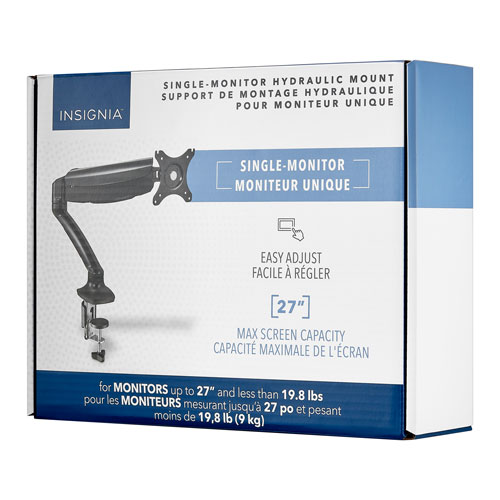 Support de moniteur articulé hydraulique d'Insignia - Noir