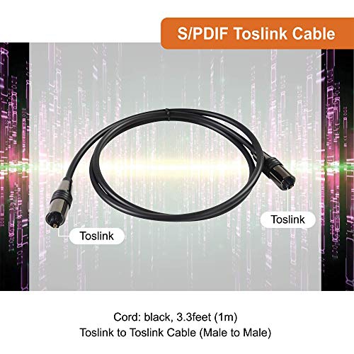 J-Tech Digital Toslink Digital Optical Audio SPDIF Cable 1.5m/5ft