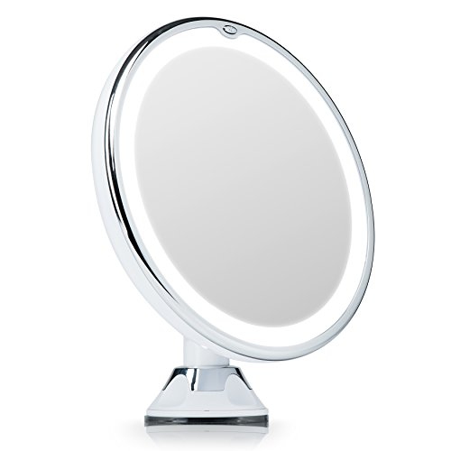 cordless lighted makeup mirror