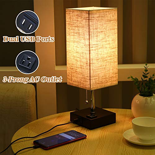 nightstand lamp with outlet