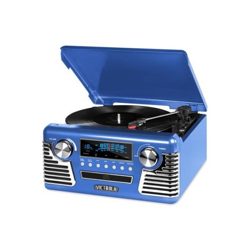 UNKNOWN  Bluetooth Stereo Turntable With CD We love our Retro Record Player with Bluetooth, CD Players and 3-speed Turntable