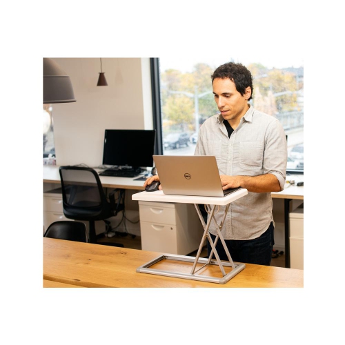 Rocelco 19" Portable Desk Riser | Height Adjustable Travel Standing Desk Converter | Premium Compact Sit Stand Up Laptop Risin
