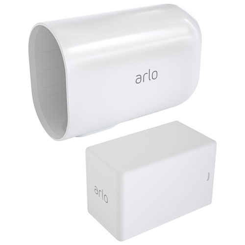 Arlo Rechargeable XL Battery w/ XL Housing and Screw Mount for Ultra/Pro 3 Cameras - White