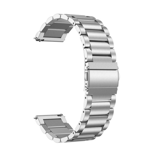 STRAPSCO  Stainless Steel Oyster Bracelet for Garmin Vivomove Hr Sport - In Silver