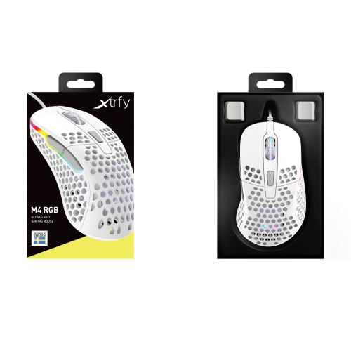 Xtrfy M4 Rgb Lightweight Gaming Mouse White Best Buy Canada