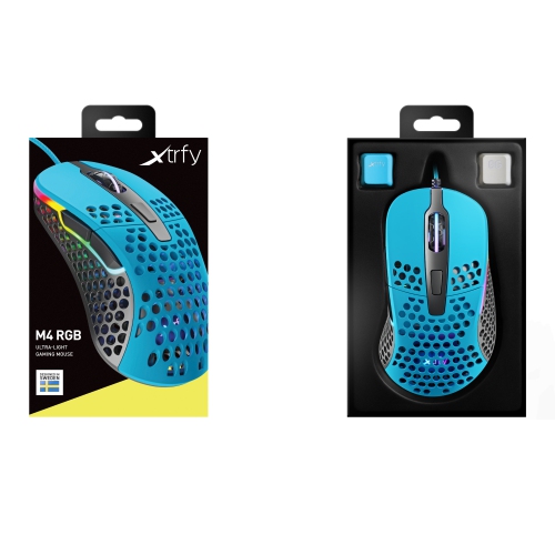 Xtrfy M4 RGB Lightweight Gaming Mouse - Blue